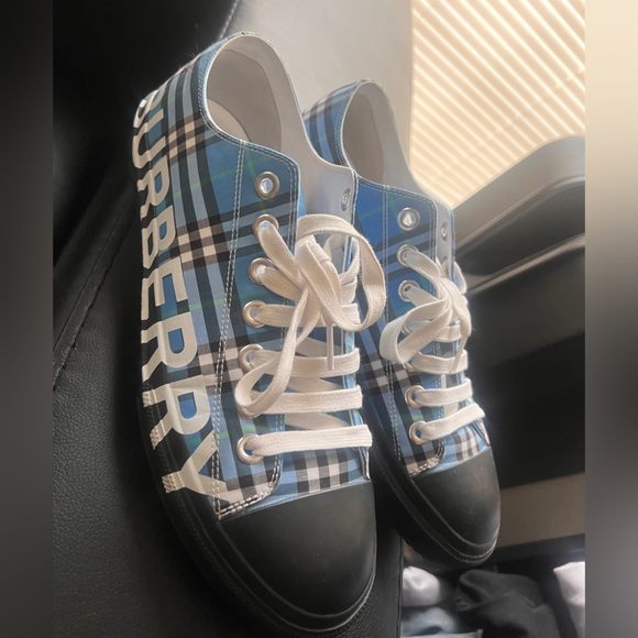 Burberry Check Canvas Sneakers - Picture 1 of 1